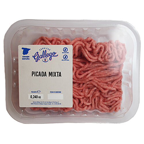 Alcampo Preparado de burger meat picada mixta (cerdo - vacuno) GALLEGO 240 g