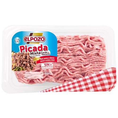 Alcampo Preparado de carne picada mixta (cerdo y vacuno) EL POZO 500 g
