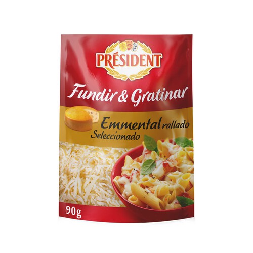 Alcampo PRÉSIDENT Queso rallado Emmental PRÉSIDENT 90 g