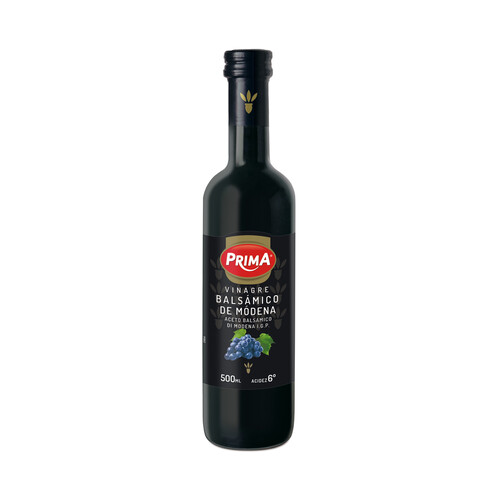 Alcampo PRIMA Vinagre bálsamico de Modena con I.G.P. Aceto balsámico di Modena botella de 500 ml