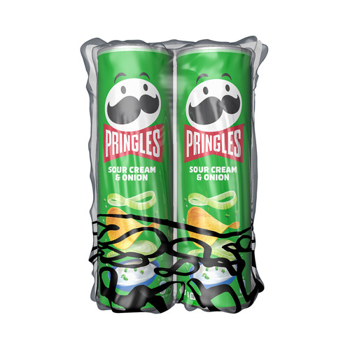 Alcampo PRINGLES Sour cream & onion Patatas con forma de teja 2 x 165 g