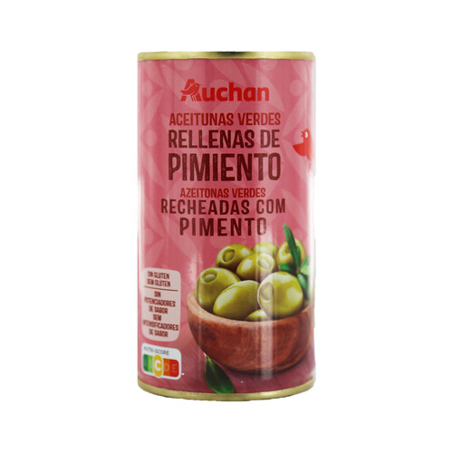 Alcampo PRODUCTO ALCAMPO Aceitunas rellenas de pimiento PRODUCTO ALCAMPO lata de 150 g