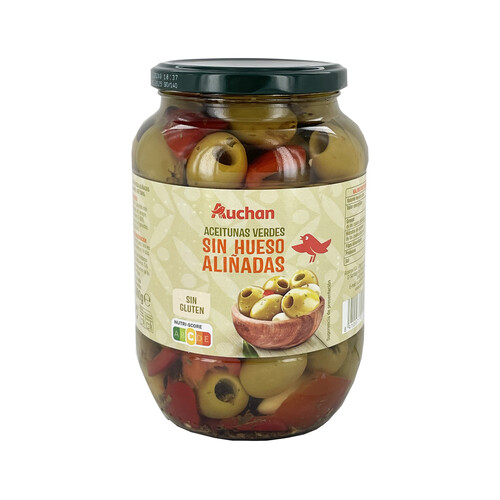 Alcampo PRODUCTO ALCAMPO Aceitunas verdes Gordal aliñadas sin hueso PRODUCTO ALCAMPO frasco de 400 g