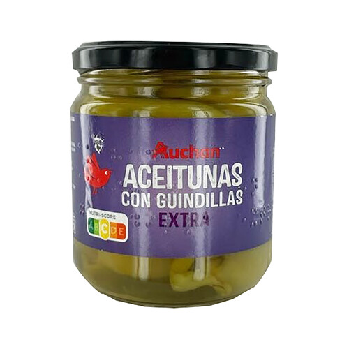 Alcampo PRODUCTO ALCAMPO Aceitunas verdes Gordal con guindillas extra PRODUCTO ALCAMPO 160 g