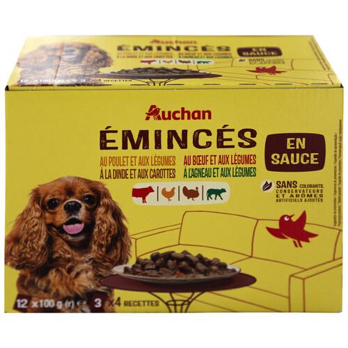Alcampo PRODUCTO ALCAMPO Alimento completo para perros adultos a base de diferentes carnes 12 x 100 g