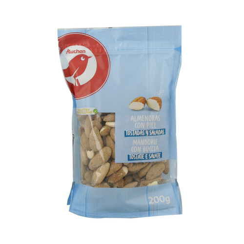 Alcampo PRODUCTO ALCAMPO Almendras con piel tostadas y saladas 200 g