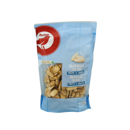 Alcampo PRODUCTO ALCAMPO Almendras sin piel fritas y saladas 200 g