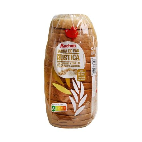 Alcampo PRODUCTO ALCAMPO Barra de pan masa madre con cereales y semillas 400 g