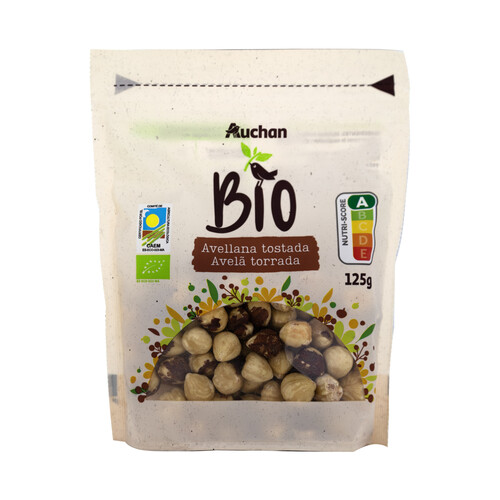 Alcampo PRODUCTO ALCAMPO Bio Avellanas tostadas ecológicas 125 g