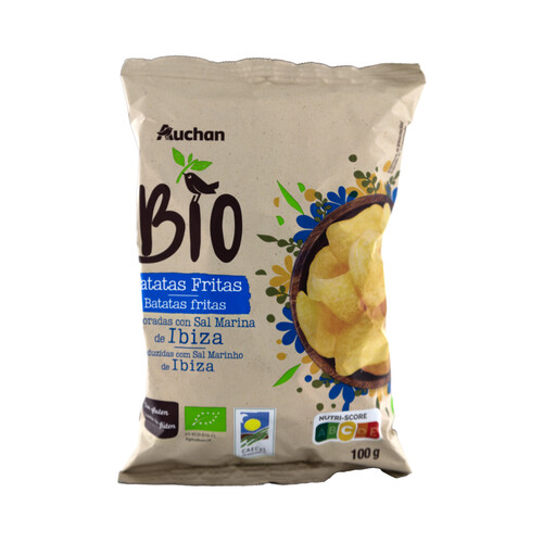 Alcampo PRODUCTO ALCAMPO Bio Patatas fritas ecológicas con sal marina de Ibiza bolsa 100 g