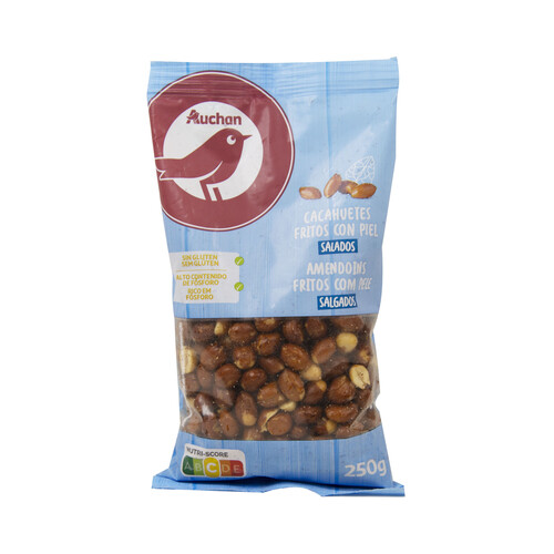 Alcampo PRODUCTO ALCAMPO Cacahuetes con piel frito y salado PRODUCTO ALCAMPO 250 g