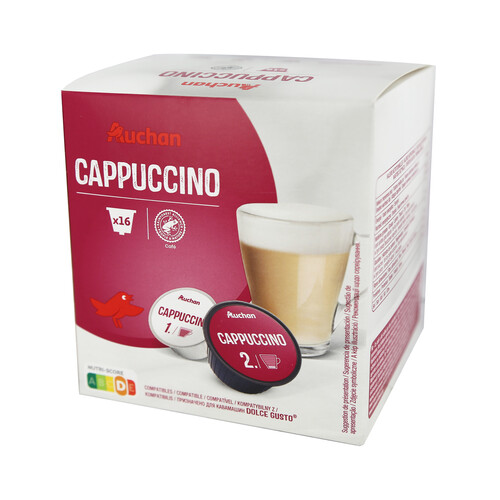 Alcampo PRODUCTO ALCAMPO Café en cápsulas Capuccino 16 uds