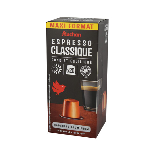 Alcampo PRODUCTO ALCAMPO Café en cápsulas Espresso Classico I8 20 uds