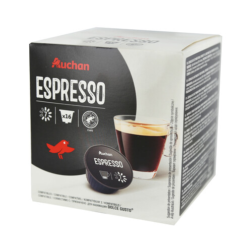 Alcampo PRODUCTO ALCAMPO Café en cápsulas Espresso I7 16 uds