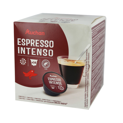 Alcampo PRODUCTO ALCAMPO Café en cápsulas Espresso intenso I9 16 uds