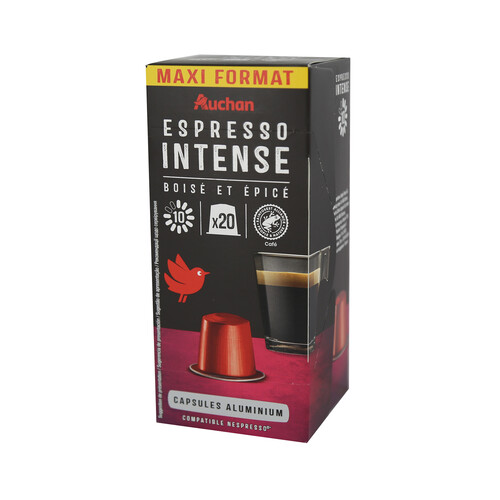 Alcampo PRODUCTO ALCAMPO Café en cápsulas Espresso Intenso I10 20 uds