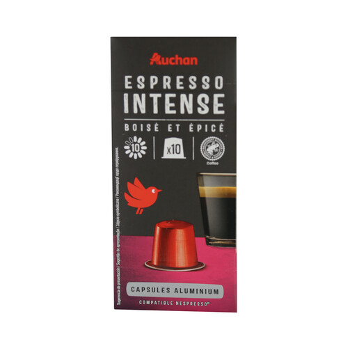 Alcampo PRODUCTO ALCAMPO Café en cápsulas Expresso Intenso I10 10 uds