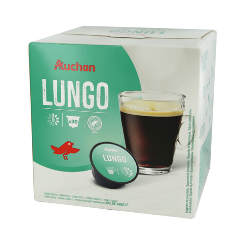 Alcampo PRODUCTO ALCAMPO Café en cápsulas Lungo I5 30 uds