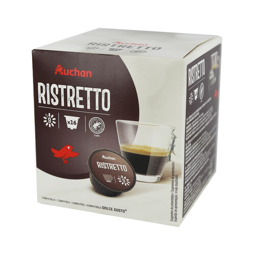 Alcampo PRODUCTO ALCAMPO Café en cápsulas Ristretto intensidad 9 16 uds