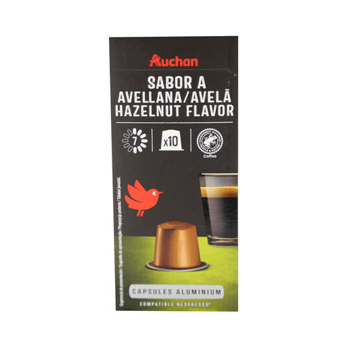 Alcampo PRODUCTO ALCAMPO Café en cápsulas sabor avellana I7 10 uds