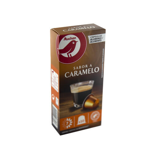 Alcampo PRODUCTO ALCAMPO Café en cápsulas sabor caramelo I7 10 uds