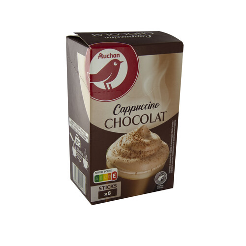 Alcampo PRODUCTO ALCAMPO Café soluble Cappuccino chocolate 8 uds. 144 g