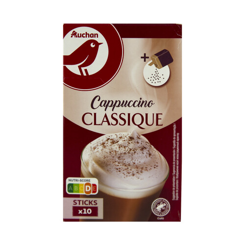 Alcampo PRODUCTO ALCAMPO Café soluble Capuccino 10 sticks 147 g