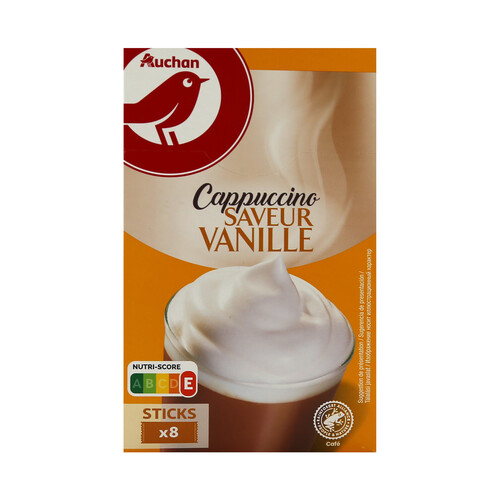 Alcampo PRODUCTO ALCAMPO Café soluble Capuccino vainilla 8 sticks 144 g