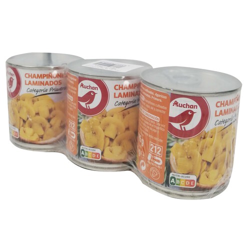 Alcampo PRODUCTO ALCAMPO Champiñones laminados 3 uds. 105 g
