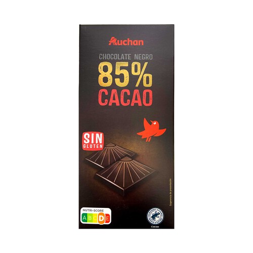 Alcampo PRODUCTO ALCAMPO Chocolate negro 85 % cacao tableta 100 g