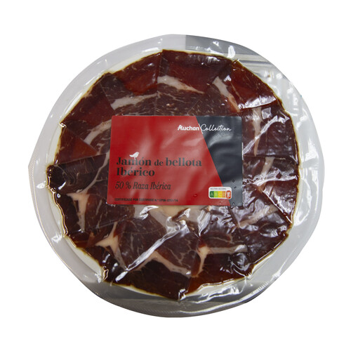 Alcampo PRODUCTO ALCAMPO Collection Jamón De Bellota Ibérico (50% Raza Ibérica) Cortado En Tapas 100 G
