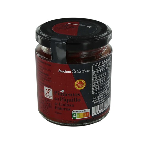 Alcampo PRODUCTO ALCAMPO Collection Pimientos del Piquillo de Lodosa enteros extra con I.G.P Piquillo de Lodosa 180 g