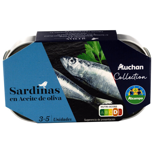 Alcampo PRODUCTO ALCAMPO Collection Sardinas (3 - 5) en aceite de oliva lata 81 g