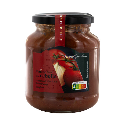Alcampo PRODUCTO ALCAMPO Collection Tomate frito con cebolla y aceite de oliva elaborado a fuego lento 350 g