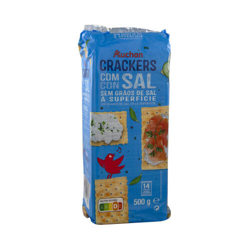 Alcampo PRODUCTO ALCAMPO Crackers sin granos de sal en la superficie 500 g