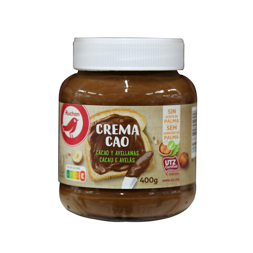 Alcampo PRODUCTO ALCAMPO Crema de avellanas con cacao bote de 400 g