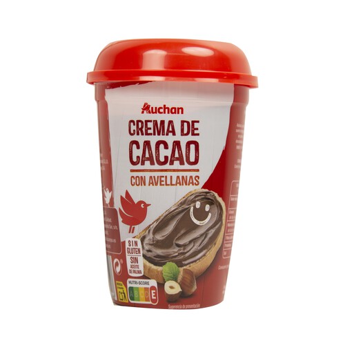Alcampo PRODUCTO ALCAMPO Crema de cacao con avellanas para untar 500 g