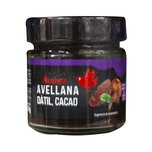 Alcampo PRODUCTO ALCAMPO Crema de dátil con avellana cacao y un 5% de AOVE 180 g