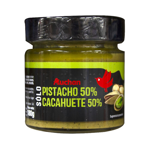 Alcampo PRODUCTO ALCAMPO Crema de pistacho (50%) y cacahuete (50%) 180 g