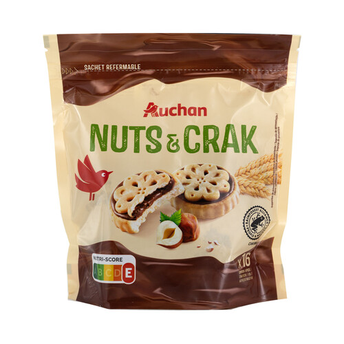 Alcampo PRODUCTO ALCAMPO Galleta con crema de cacao y avellana 228 g