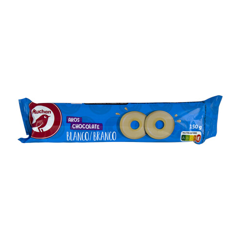 Alcampo PRODUCTO ALCAMPO Galletas con forma de aro bañadas de chocolate 150 g