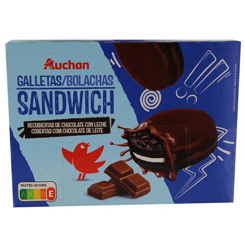 Alcampo PRODUCTO ALCAMPO Galletas rellenas de chocolate 252 g