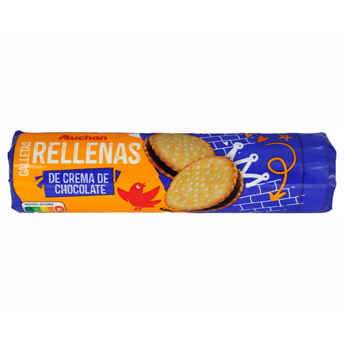 Alcampo PRODUCTO ALCAMPO Galletas rellenas de crema de chocolate 250 g