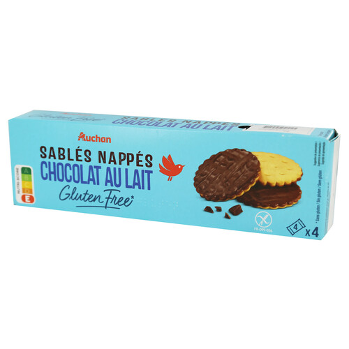 Alcampo PRODUCTO ALCAMPO Galletas sin gluten cubierta de chocolate 150 g