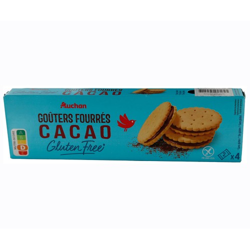 Alcampo PRODUCTO ALCAMPO Galletas sin gluten rellena de cacao PRODUCTO ALCAMPO 120 g