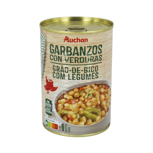 Alcampo PRODUCTO ALCAMPO Garbanzos con verduras PRODUCTO ALCAMPO lata de 440 g