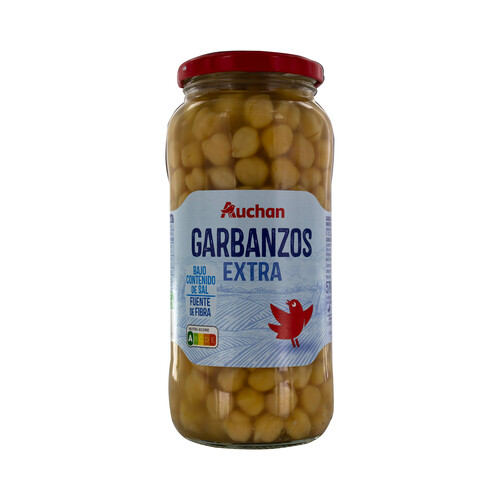 Alcampo PRODUCTO ALCAMPO Garbanzos extra cocidos y con bajo contenido en sal bote 400 g