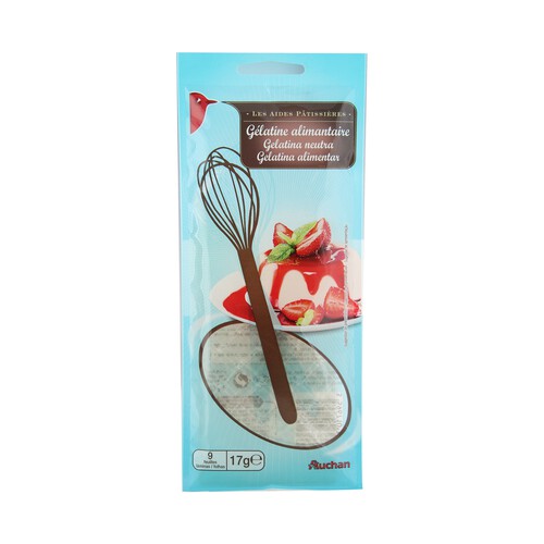Alcampo PRODUCTO ALCAMPO Gelatina láminas PRODUCTO ALCAMPO 9 x 17 g