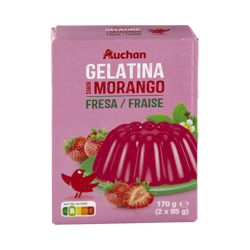 Alcampo PRODUCTO ALCAMPO Gelatina sabor a fresa 2 x 85 g
