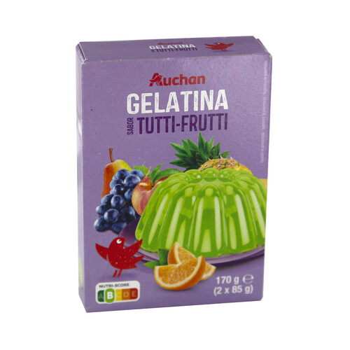 Alcampo PRODUCTO ALCAMPO Gelatina sabor tutti-frutti 2 x 85 g